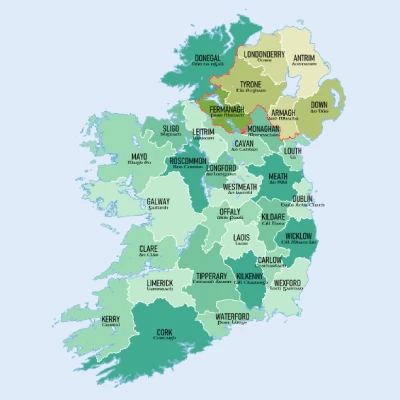 Irish map